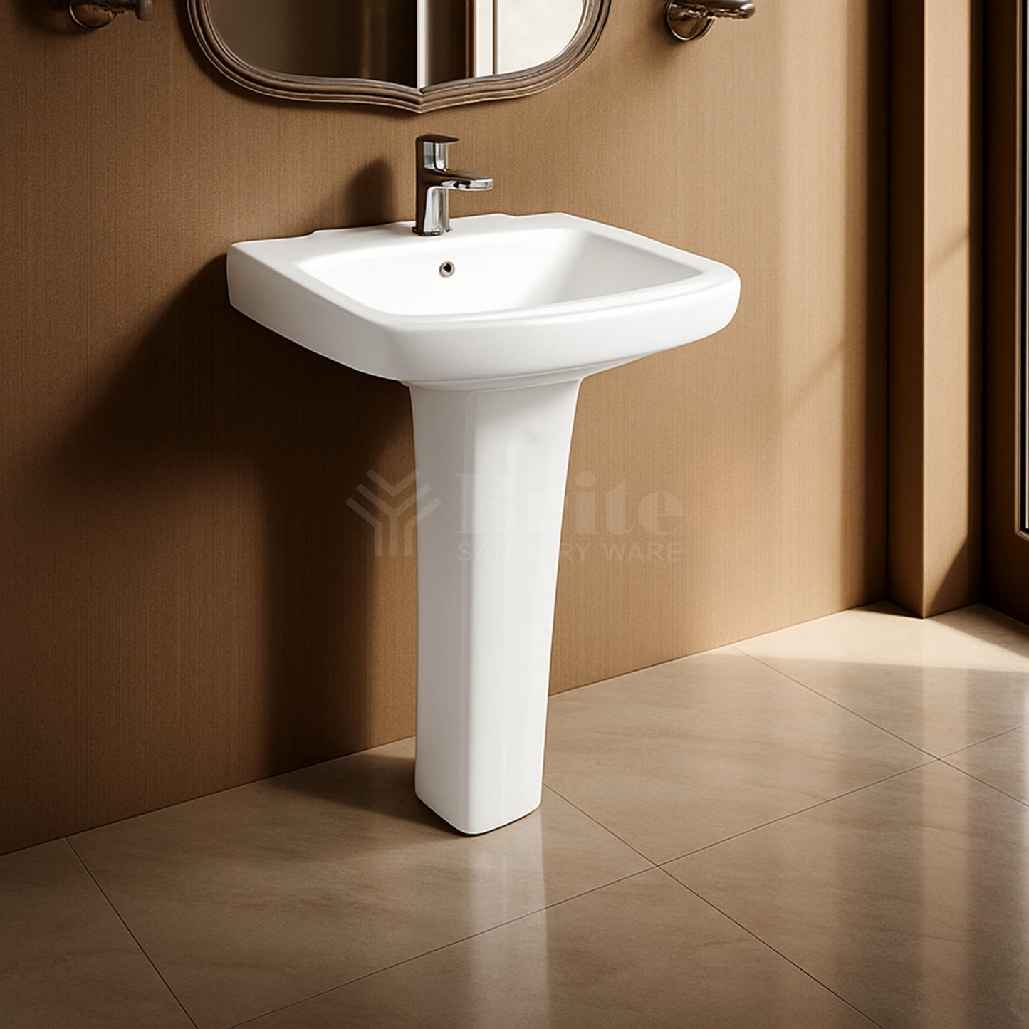 Brite Super Wash Basin Pedestal - Brite Sanitary Ware - Brite Ceramics - Ceramics