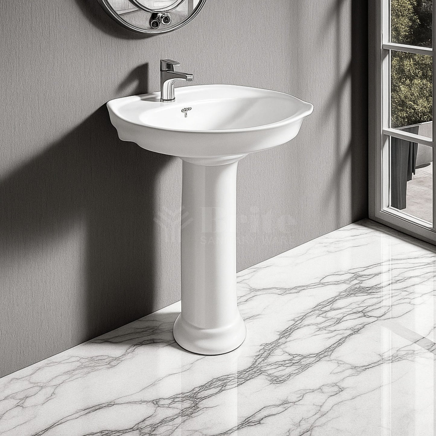Brite Babu Wash Basin Pedestal - Brite Sanitary Ware - Brite Ceramics - Ceramics
