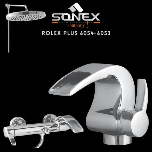 Sonex ROLEX PLUS 6054-6053 Bath Set - Sonex Sanitary Fittings