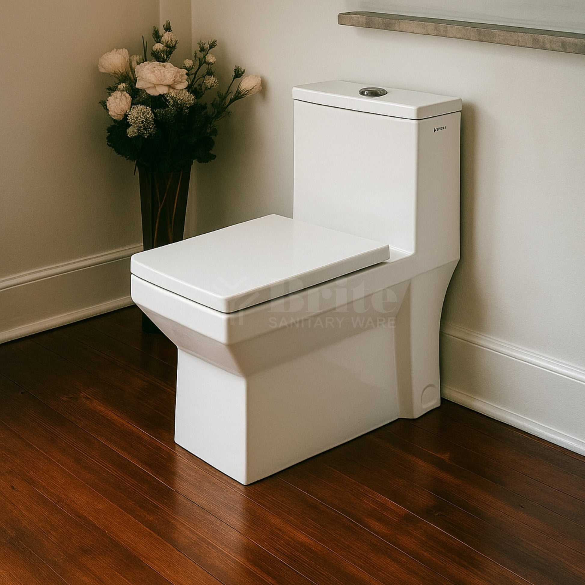 Brite S190 Commode With Hydraulic Seat Cover - Brite Sanitary Ware