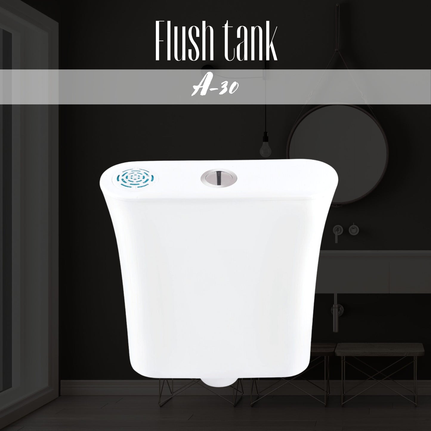 Brite Flush Tank A30 with Water Inlet Filter and Air Freshener