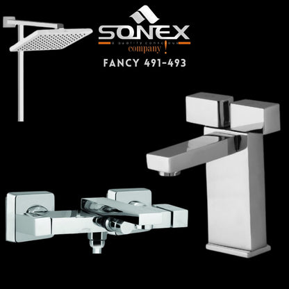 Sonex FANCY 491-493 Bath Set Chrome – Sonex Sanitary Fittings