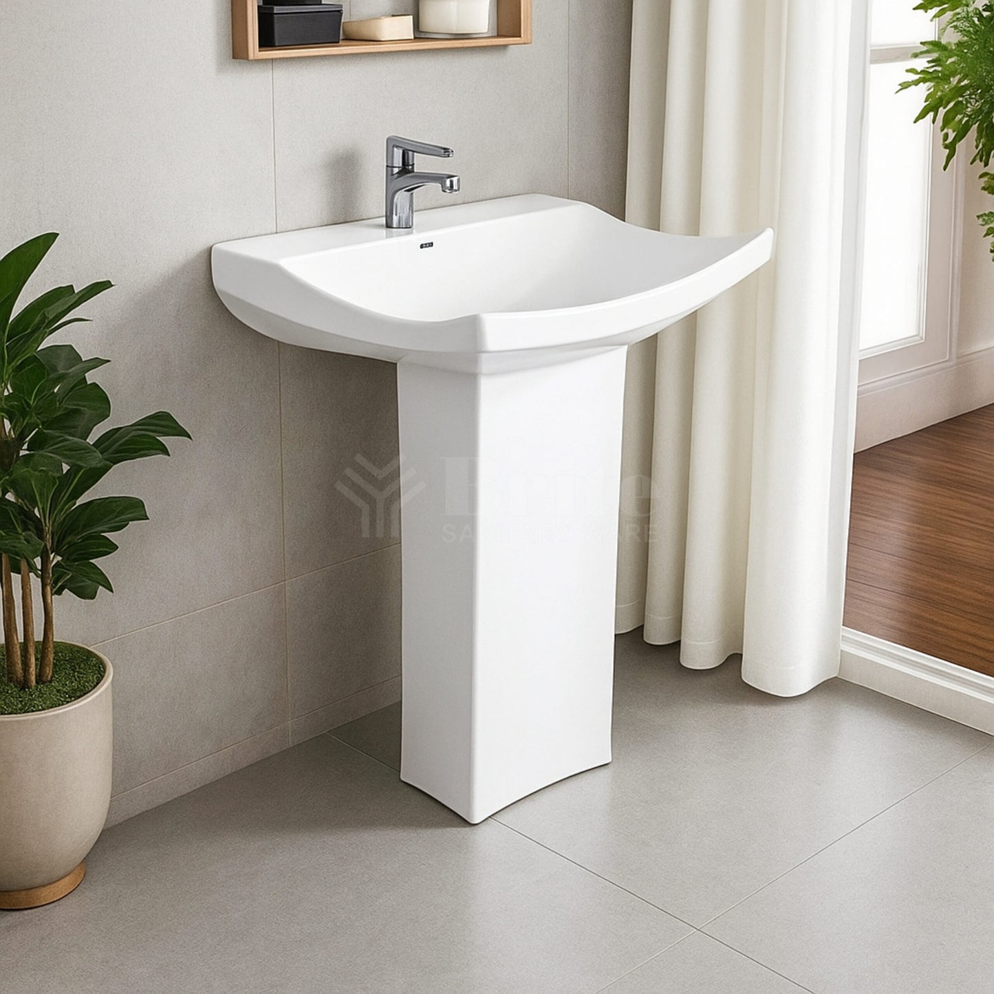 Brite Delta Wash Basin Pedestal - Brite Sanitary Ware