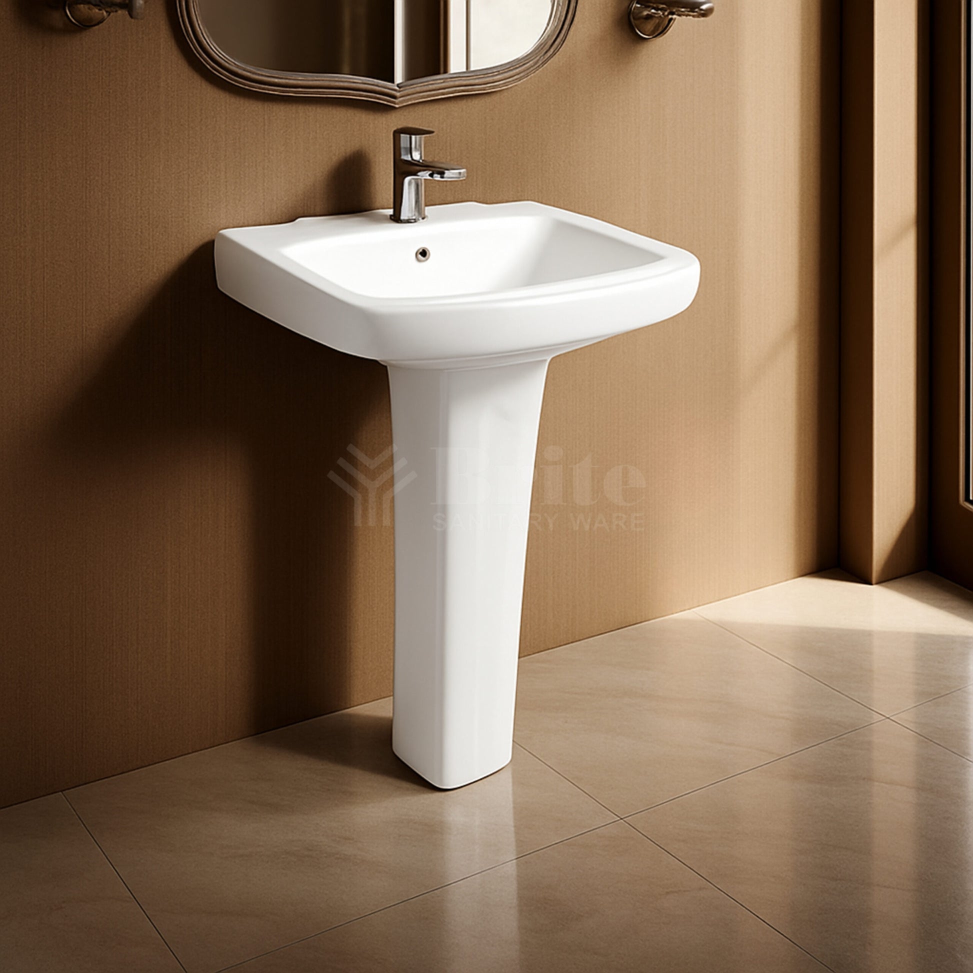 Brite Super Wash Basin Pedestal - Brite Sanitary Ware - Brite Ceramics - Ceramics