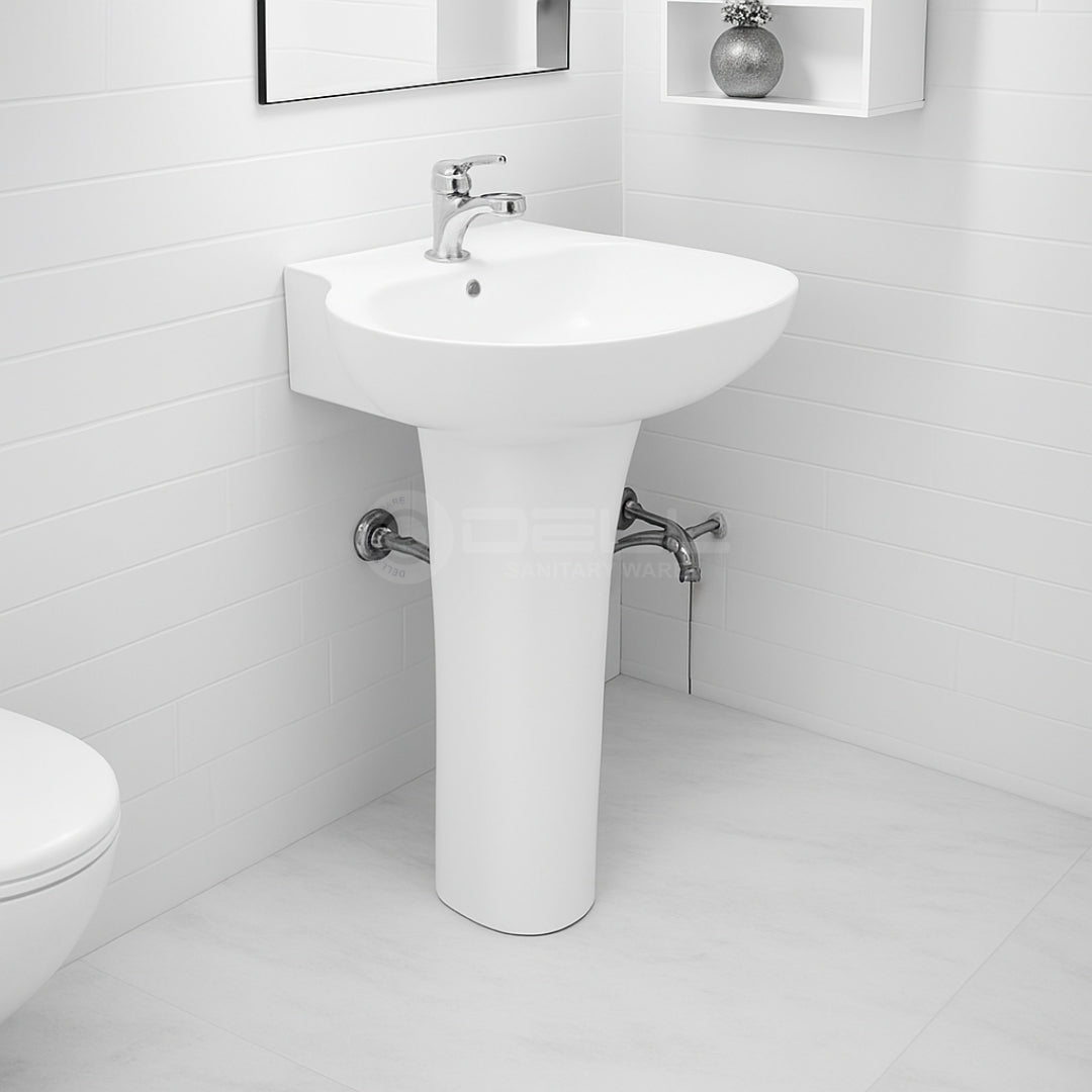 Dell 3 wash basin pedestal - Dell Sanitary Ware