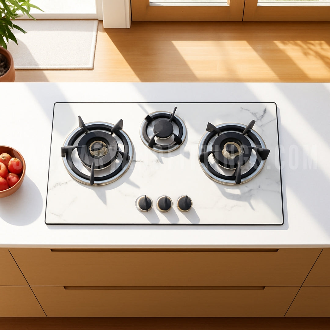 RINO RS969 Gas Stove Compact Three Burner Kitchen HOB