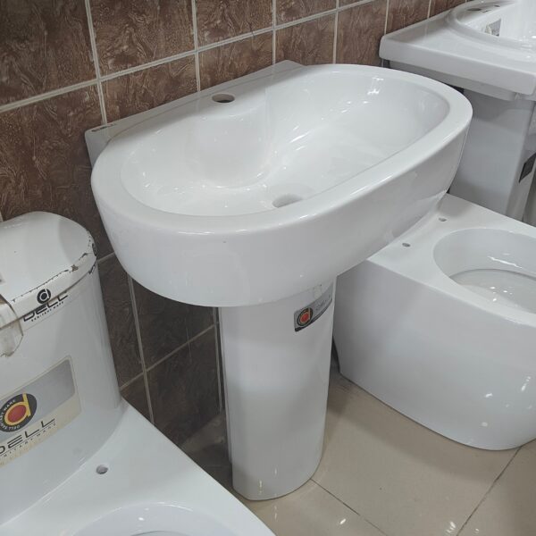 Dell Flow Wash Basin Pedestal - Dell Sanitary Ware