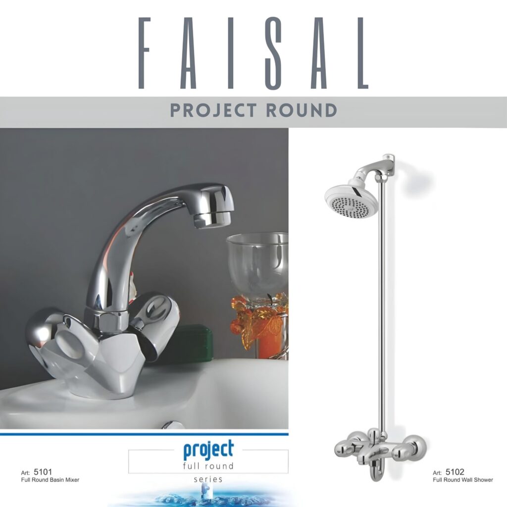 Faisal Project Round Bath Set Chrome – Faisal Sanitary Fittings ...