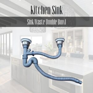 Kitchen Sink Waste Double Bowl,