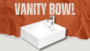 Chic vanity bowl - Elevate your bathroom's style with this contemporary centerpiece,