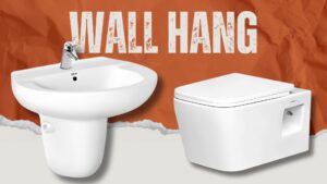 ,Efficient wall-hung commode and basin - Elevate your bathroom with space-saving functionality,