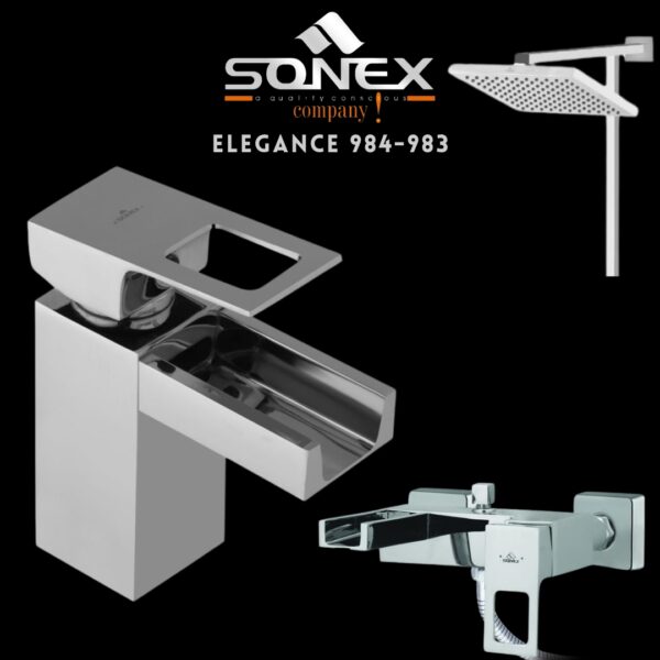 Sonex ELEGANCE PLUS Bath Set, sonex, shower set, bath set, faucet, washroom accessories,bathroom accessories,bathroom accessories set,bathroom sets,bathroom bath sets, set shower, sonex company,
