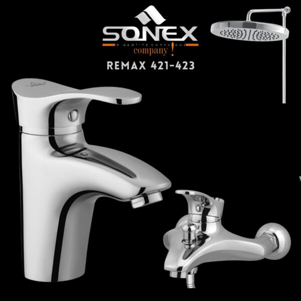Sonex REMAX 421-423 Bath Set, sonex, shower set, bath set, faucet, washroom accessories,bathroom accessories,bathroom accessories set,bathroom sets,bathroom bath sets, set shower, sonex company,