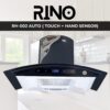 RINO Kitchen Hood RH 002 Automatic ,hoods for kitchen, kitchen hood, range hood, stove hood, kitchen exhaust fan, kitchen exhaust hood, kitchen appliance,