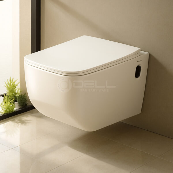 dell Wall Mounted Commode 003,Wall Mounted Commode,wall hung commode,wall hanging commode,hanging commode,wall hung toilet,wall mounted toilet,