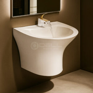 Dell Wall Hang Basin 1 - Dell Ceramics - Dell Sanitary Ware,Brite Wall hang 001 Basin - Brite Sanitary Ware - Brite Ceramics, , - Brite Ceramics ,- Brite Sanitary Ware, wash basin, wall hung basin, wall hang basin, modern basin design, latest basin design , washroom design idea,