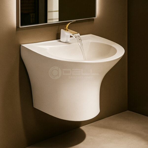 Dell Wall Hang Basin 1 - Dell Ceramics - Dell Sanitary Ware