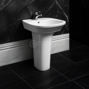 Wash Basin Dell 1 - Dell Ceramics - Dell Sanitary Ware, Wash basin, small basin, medium basin, modern basin design, best wash basin, wash basin price in Pakistan, buy wash basin online, sanitaryandfittings.com, best quality basin pedestal online,