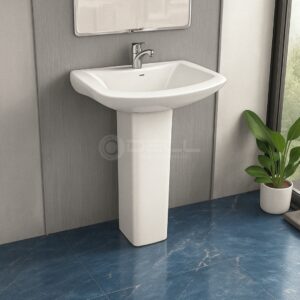 Wash Basin Dell Plus - Dell Ceramics - Dell Sanitary Ware, Wash basin, small basin, medium basin, modern basin design, best wash basin, wash basin price in Pakistan, buy wash basin online, sanitaryandfittings.com, best quality basin pedestal online,