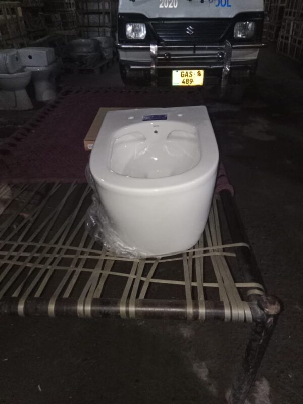 Wallhang 002 Rimless Wall Mounted Commode 002 Rimless - Brite Ceramics