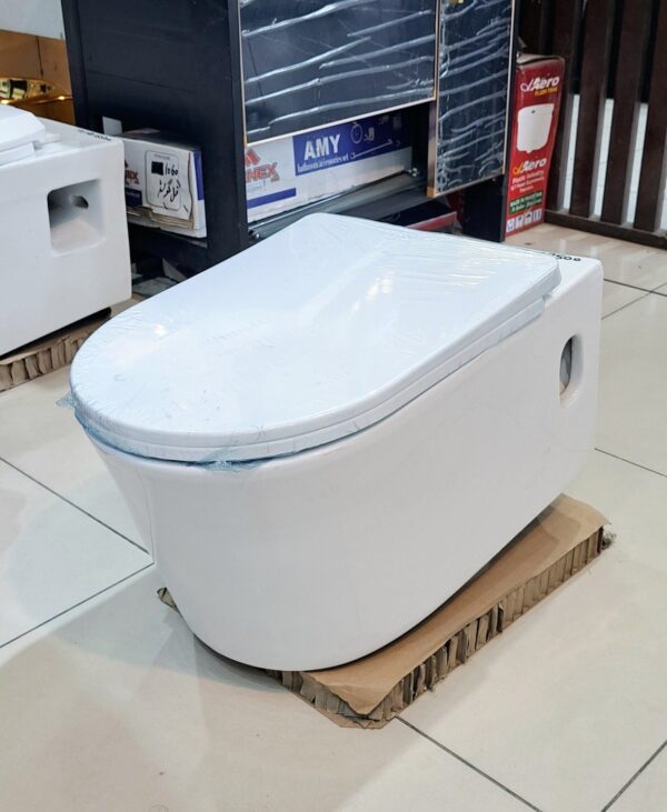 Wallhang 002 Rimless Wall Mounted Commode 002 Rimless - Brite Ceramics