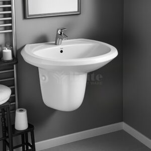 Brite 16x22 Wall hang Basin (Two Piece) - Brite Ceramics - Brite Sanitary Ware