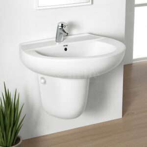 Brite Porta Wall hang Basin (Two Piece) - Brite Ceramics - Brite Sanitary Ware