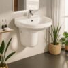 Dell Wall Hang Basin 1 - Dell Ceramics - Dell Sanitary Ware