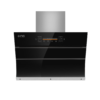 NAS GAS KHD-355 kitchen hood with stainless steel filter, tempered glass front, and touch motion sensor control