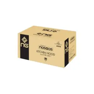 NAS GAS KHD-320 kitchen hood with stainless steel filter and modern wall-mounted design