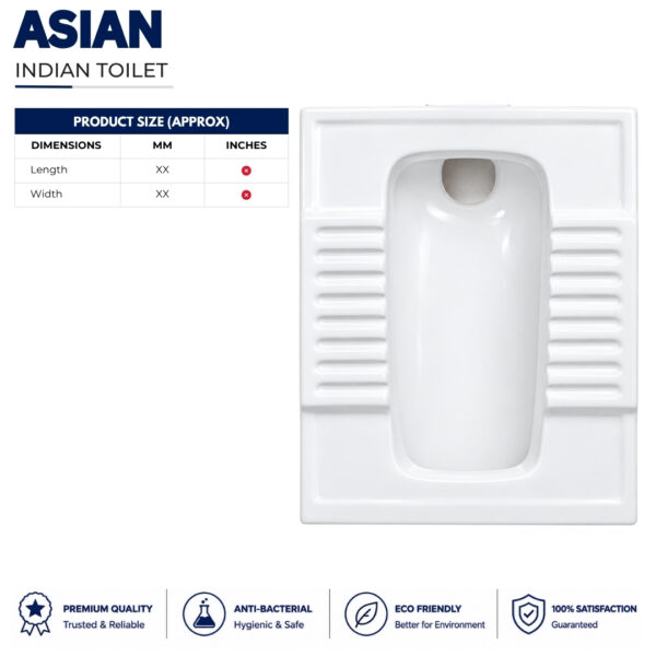 Asian Indian Toilet - Porsh Sanitary Ware