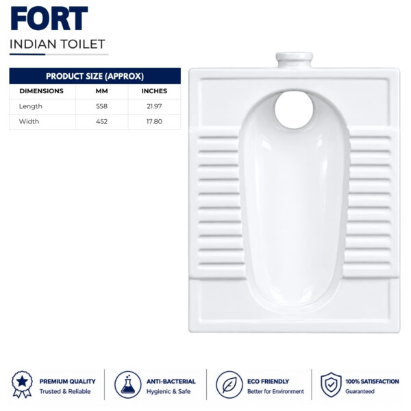 Fort Indian Toilet - Porsh Sanitary Ware