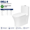 Dell 6 Commode , commode, commode toilet, bathroom commode, commode seat, toilet seats, wc commode, Dell 6 Commode