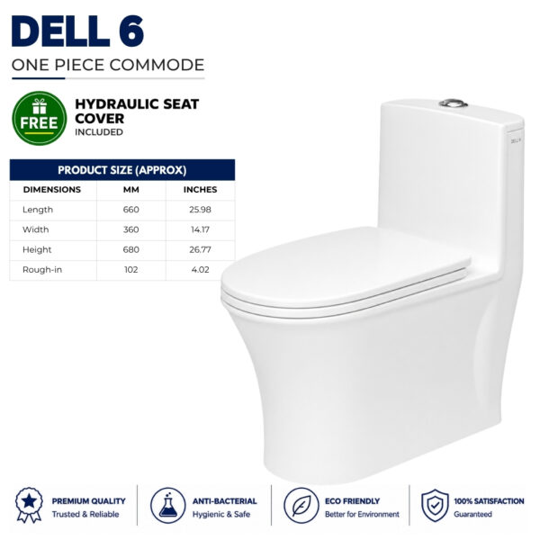 Dell 6 Commode , commode, commode toilet, bathroom commode, commode seat, toilet seats, wc commode, Dell 6 Commode
