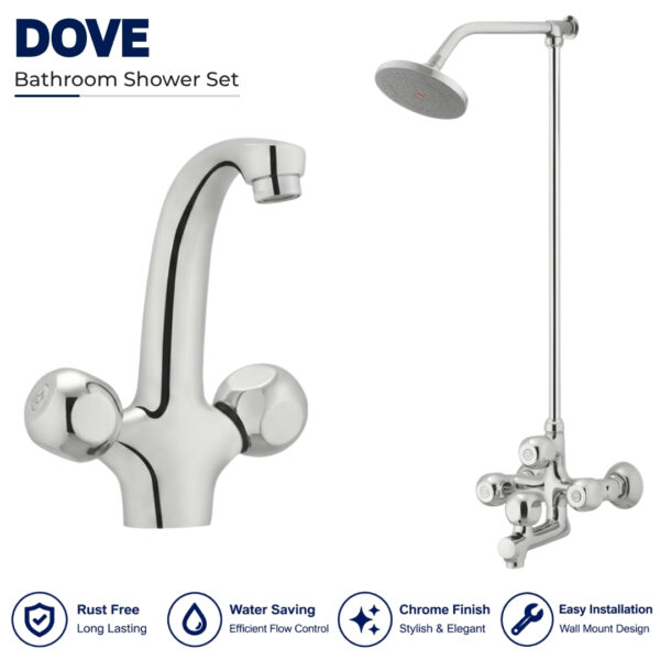 Dove Bathroom Shower Set - Star Asia Dove Bathroom Shower Set - Star Asia