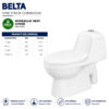 Dell belta Commode, commode, commode toilet, bathroom commode, commode seat, toilet seats, wc commode, Dell belta Commode
