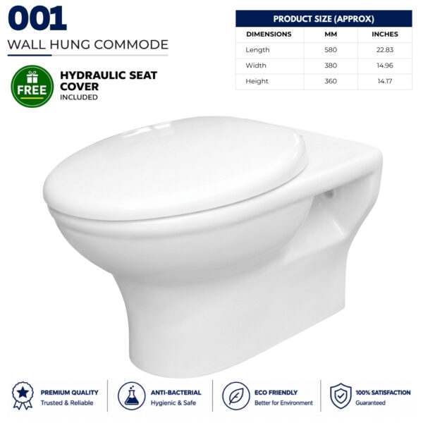 001 Wall hang Commode wallhang 001, Wallhanging ,Wall Mounted Commode,wall hung commode,wall hanging commode,hanging commode,wall hung toilet,wall mounted toilet,Brite Sanitaryware,