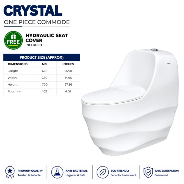 Crystal  Commode - Porsh Sanitary Ware