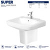 Brite Super Wall hang Basin (Two Piece) - Brite Sanitary Ware