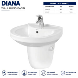 Diana Wall Hang Basin Diana Wall Hang Basin 1 - Dell Ceramics - Dell Sanitary Ware,Brite Wall hang 001 Basin - Brite Sanitary Ware - Brite Ceramics, , - Brite Ceramics ,- Brite Sanitary Ware, wash basin, wall hung basin, wall hang basin, modern basin design, latest basin design , washroom design idea,