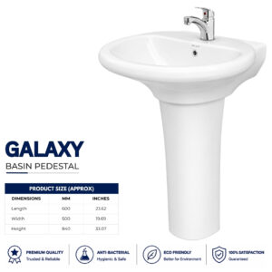 Wash Basin Dell Galaxy - Dell Ceramics - Dell Sanitary Ware