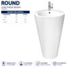 Brite Round One Piece Basin