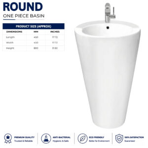Brite Round One Piece Basin Brite Round One Piece Basin