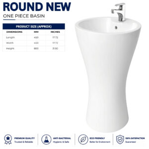 Brite New Round One Piece Basin Brite New Round One Piece Basin