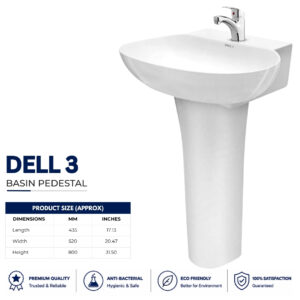 Wash Basin Dell 3 - Dell Ceramics - Dell Sanitary Ware