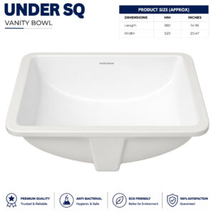 Dell Square Under Counter Vanity Wash Basin Dell Sanitary Ware
