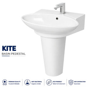Kite Wash Basin Pedestal - Brite Sanitary Ware Kite Wash Basin Pedestal - Brite Sanitary Ware
