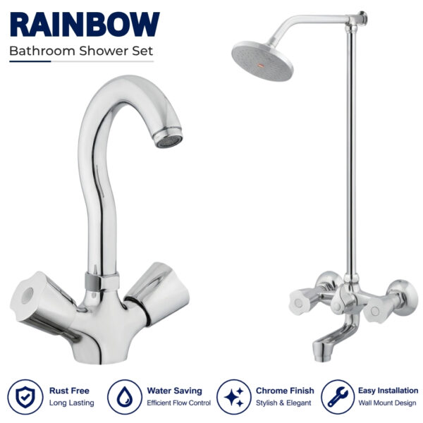 Rainbow Bathroom Shower Set - Star Asia