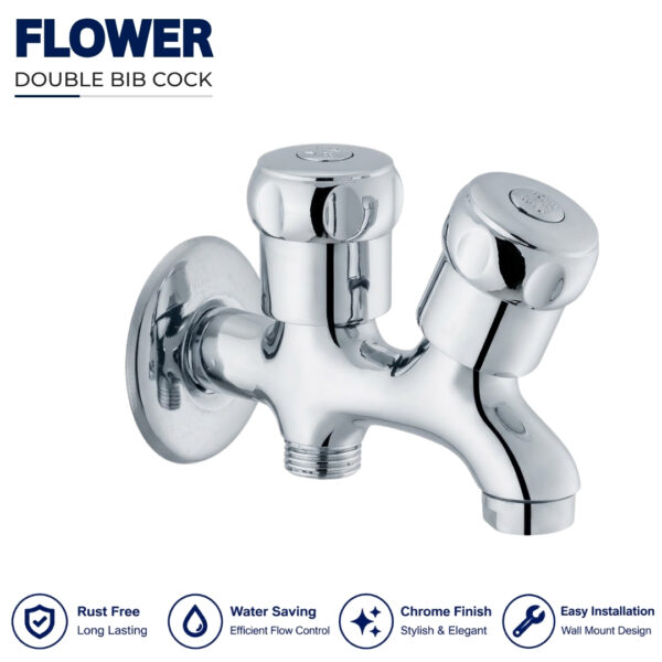 Flower Double Bib Cock - Star Asia