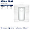 Brite Asian Flat WC Toilet - Brite Ceramics - Brite Sanitary Ware, Brite Asian Flat WC Toilet - Squatting pan - Brite Ceramics - Brite Sanitary Ware